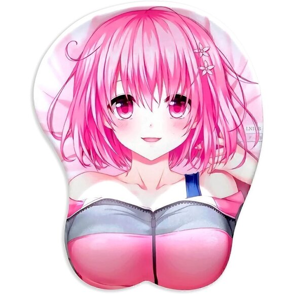 4 cm Wrist Cushion Love Momo Belia Deviluke Chest Mouse Pad Wrist Rest Support - Picture 1 of 10
